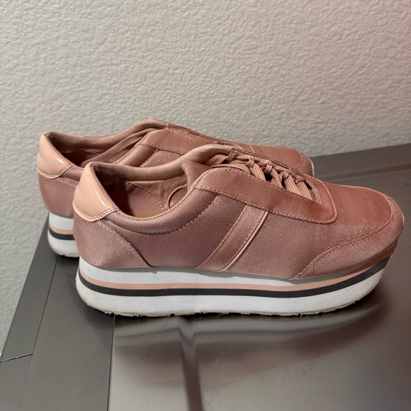 Stradivarius Blush Pink Platform Sneakers - Picture 5 of 5